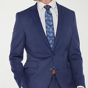 JF J.Ferrar Deep Blue Suit Slim Fit, Size 36